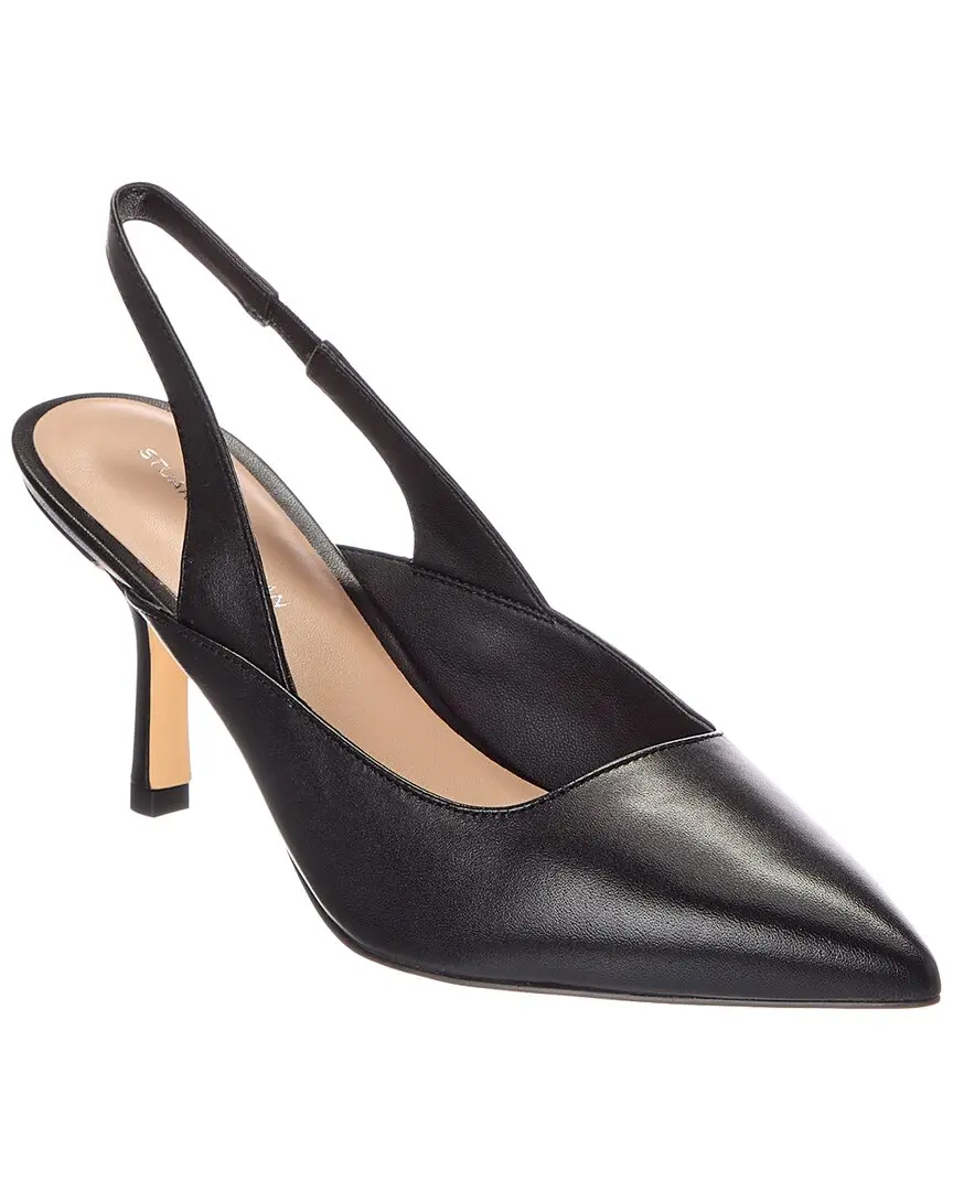 Stuart Weitzman Zuri 75 Leather Slingback Pump