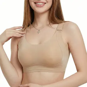 LeviOsa Women 6-Level Lift Jelly Bra Wireless Smooth Womenswear Soft Full Coverage Everyday Bra Support Bra