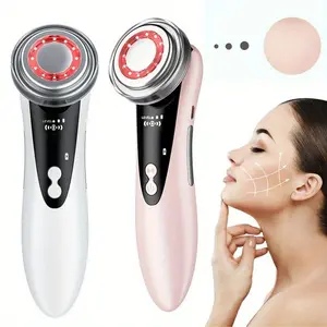 Led Light Facial Massager, Skin Care Tool For Face, Neck Care White High Frequency Vibration Wrinkle Patches