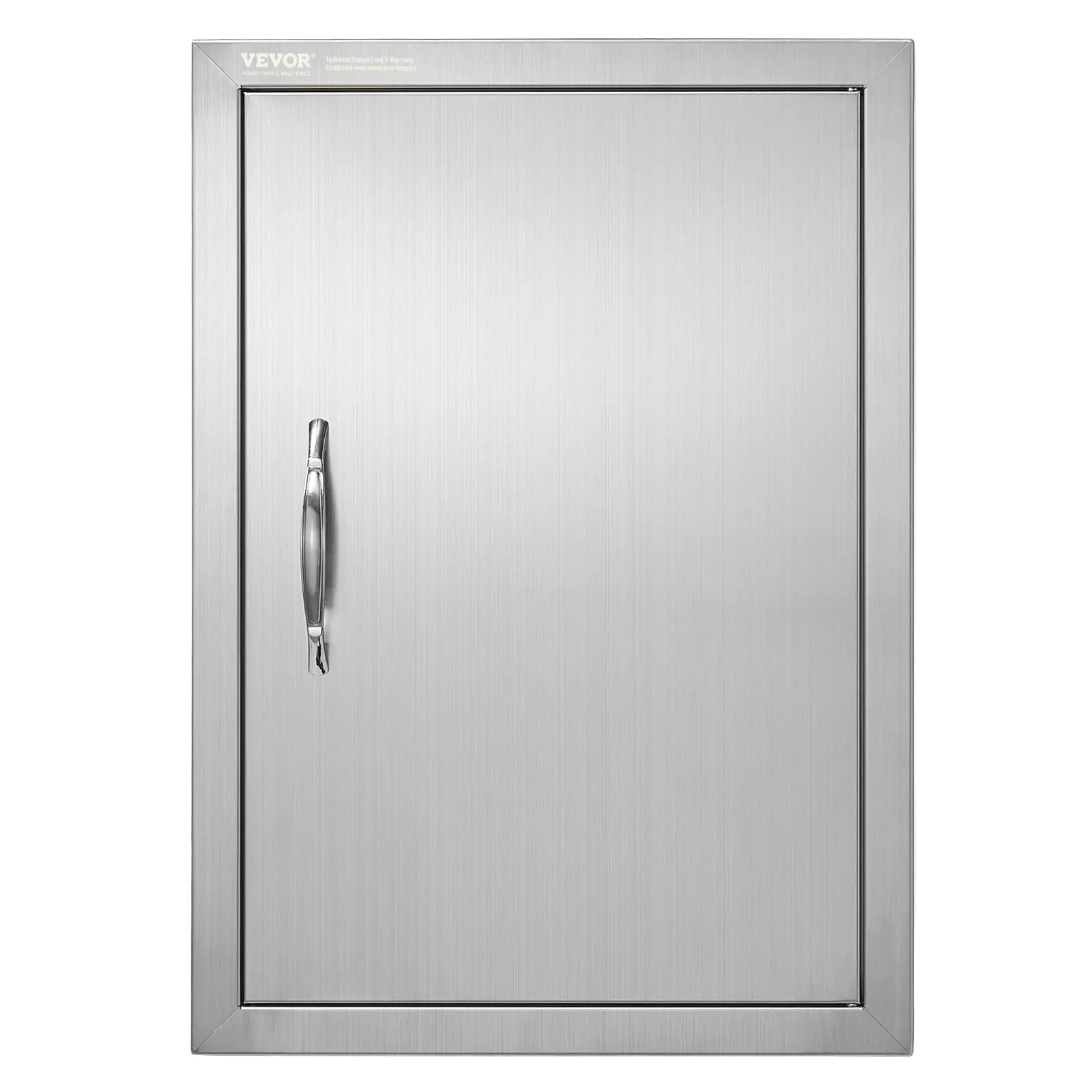 【Summerfinds】VEVOR BBQ Access Door,18W x 24H Inch Single Outdoor Kitchen DoorStainless Steel Flush Mount DoorWall Vertical Door with Handlefor BBQ IslandGrilling StationOutside Cabinet, Magnetic Door Stopper, Handle Entry Doors