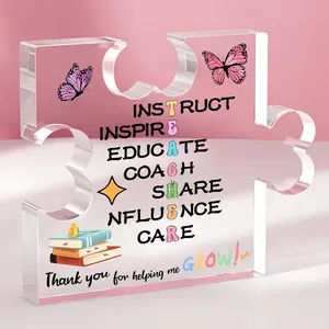 Teacher Appreciation Gifts,Teacher Gifts Acrylic Plaque,Thank You Graduation Christmas Gifts,End of Year Thank You Gift from Students, Graduation Teacher Gifts Ideas, Thankful Quotes