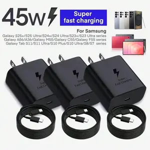 45W Super Fast Charging Type-C Charger, Supports C-C Data Cables, Available In Multiple Specifications, Compatible With Samsung S26/S25/S24/S23/S22 And IPhone 17/16/15 Series-Ideal For Home, Office, And Travel Use Travel Charger Block US Plug Wall Charger