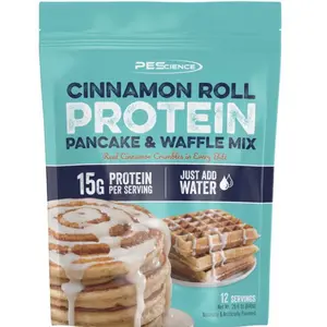 PEScience Protein Pancake and Waffle Mix - a healthy 'Just Add Water' mix for pancakes and waffles. Try it for baking too! PEScience Protein Pancake and Waffle Mix - a healthy 'Just Add Water' mix for pancakes and waffles. Try it for baking too!