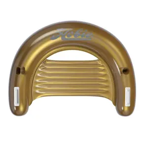 Hobie Inflatable Crescent Chill-Out Float Lounger Gold Comfortable Pool Float for Relaxation with Inflatable Design Crescent Shape and Gold Color
