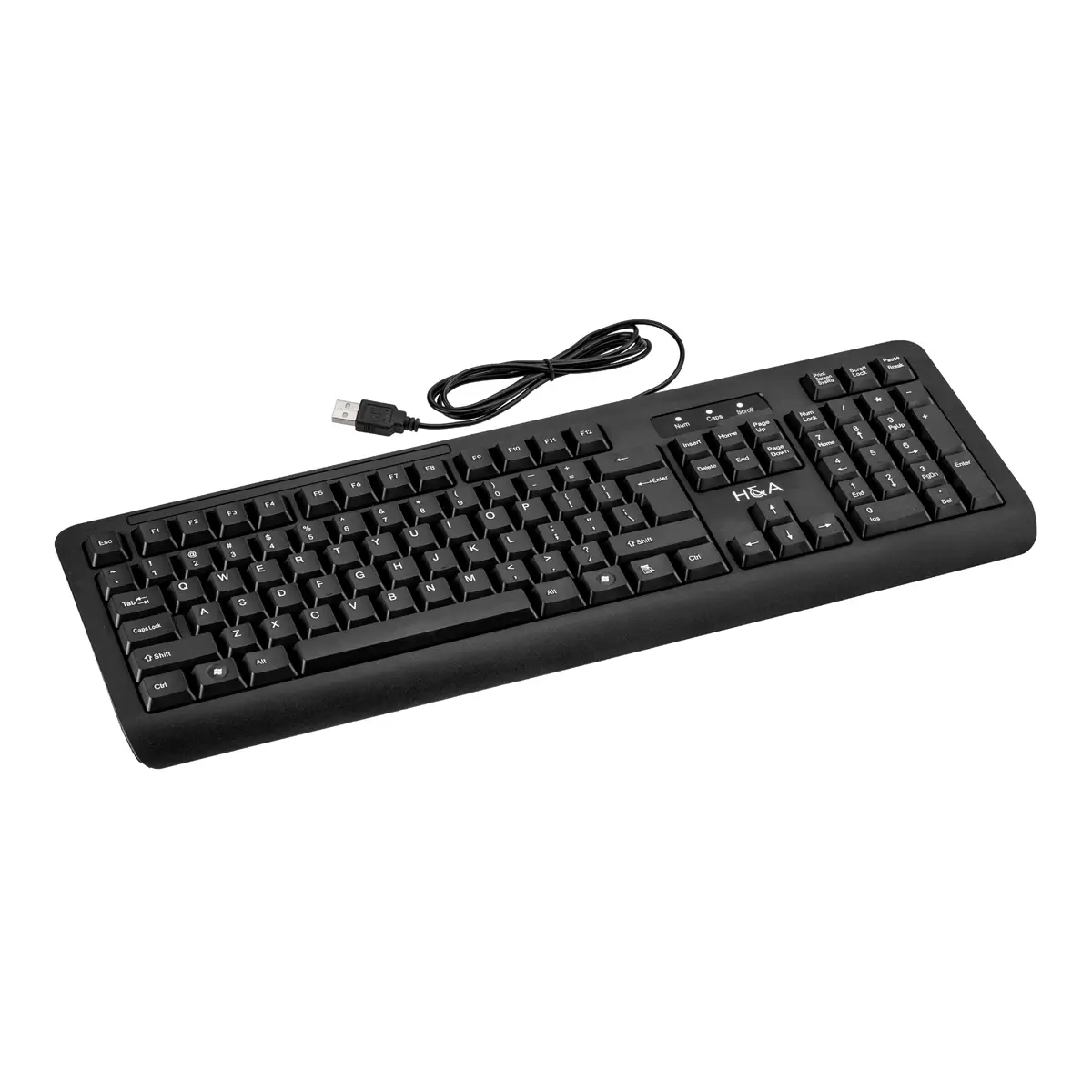 H&A BK20 104-Key Wear Resistant Wired Keyboard H&A BK20 104-Key Wear Resistant Wired Keyboard