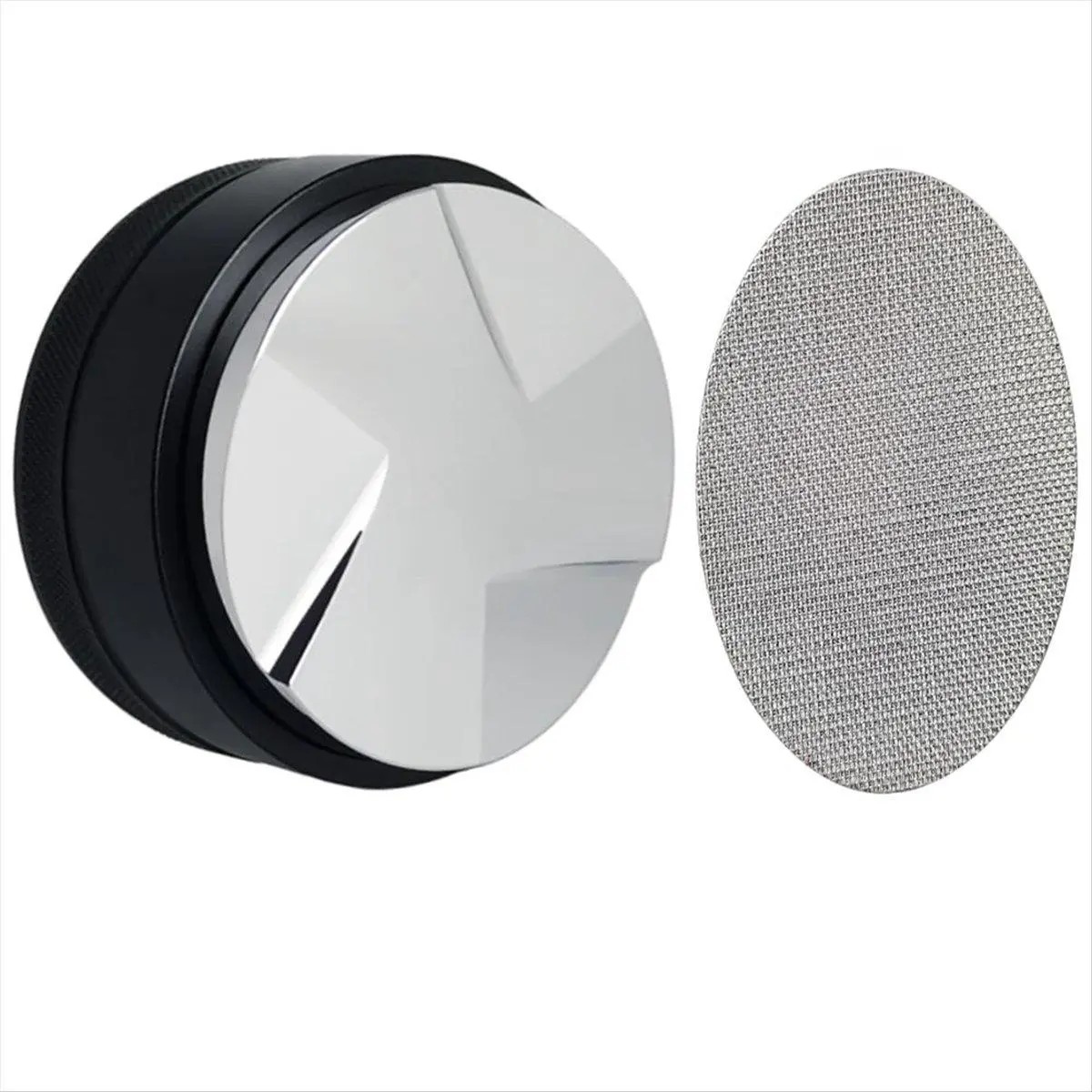 51mm Adjustable Depth-3 Angled Espresso Tamper Fits 51mm Portafilter, 51mm Coffee Distributor Tool with 51mm Puck Screen