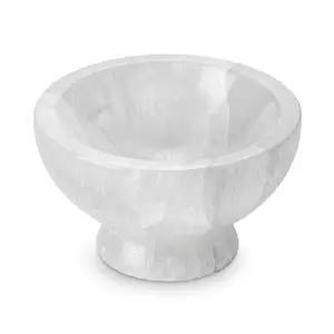 Selenite Stand Bowl – Crystal Charging, Protection &amp; Calm