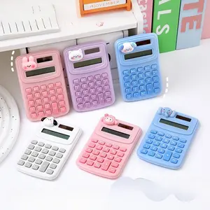 Mini Cute Office Calculator with Display High Value Cartoon Small Animal Portable Computer Small Portable Primary School Students