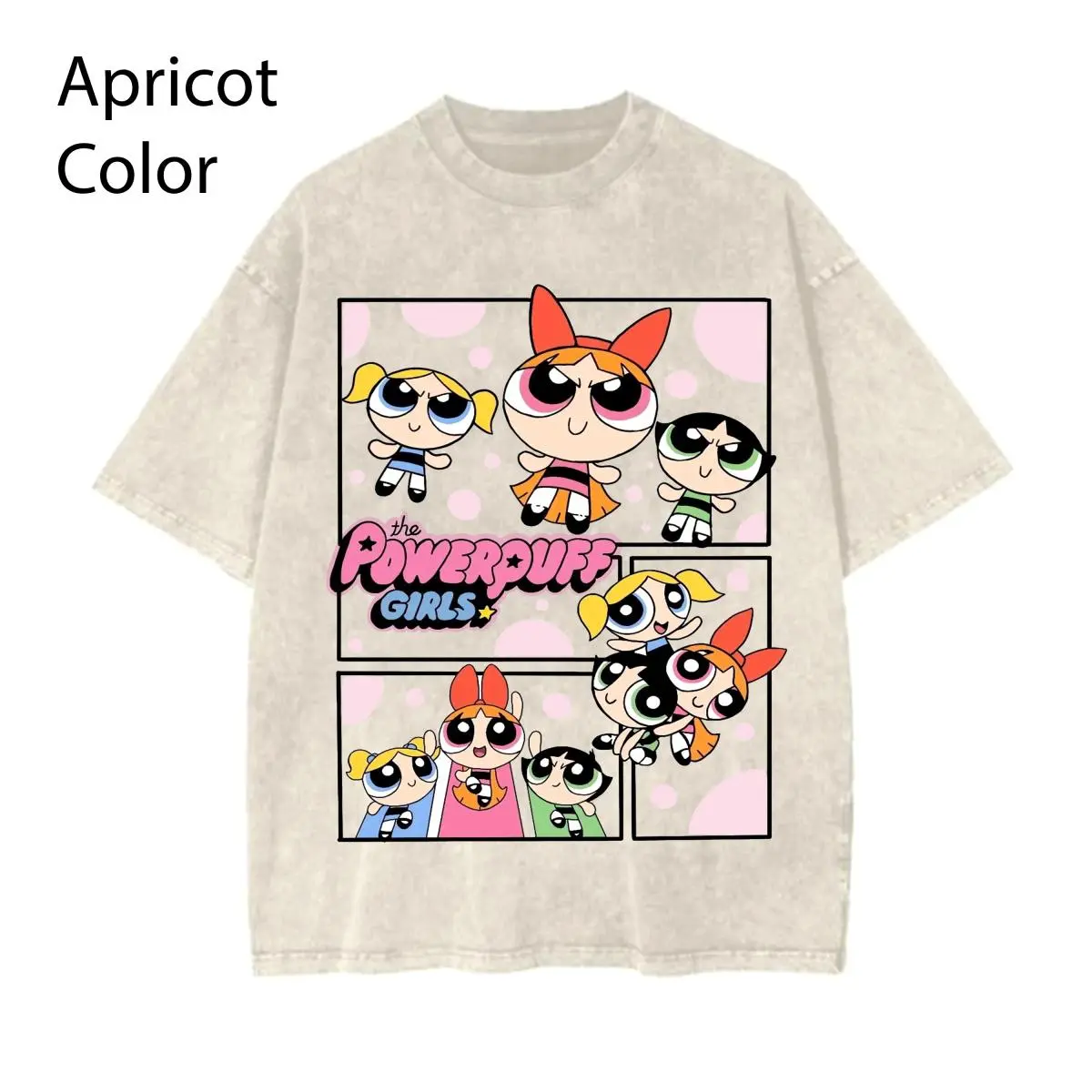 Vintage The #power f Girls Comic Strip Graphic Tee Retro 90s Cartoon Shirt #bubbles Blossom Cute Shirts Gift For F Relaxed Fit Tee for Men & Women