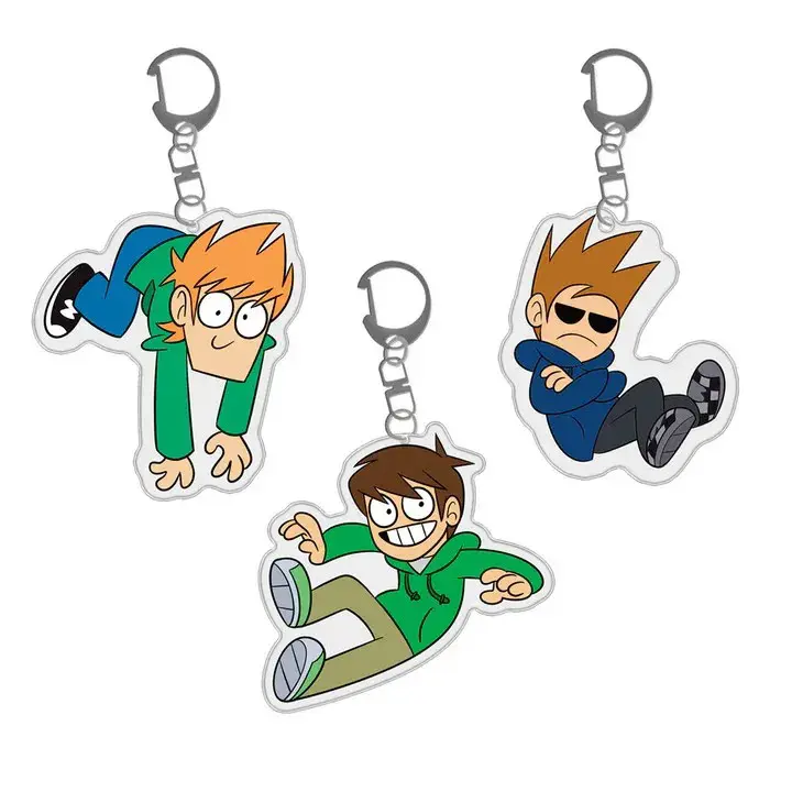 Eddsworld Anime Acrylic Keychain (3 pieces) Car Keychain, Cosplay Gift