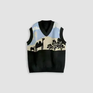 Cider [size 8-8] Camel Pattern Knit Vest