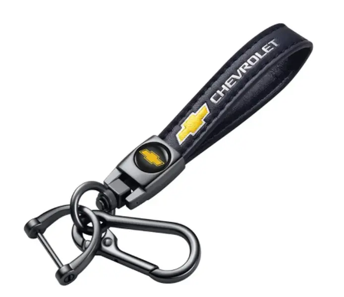 Genuine Leather Chevrolet Keychain small gift