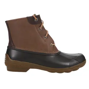Sperry Womens Syren Gulf Zippered Duck Casual Boots Ankle Low Heel 1-2" - Brown