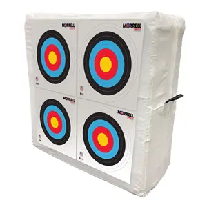 Morrell 40cm Bullseye Paper Face Shooting Targets, 16 x 16 Inches, 100 Count
