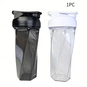 600ML Tritan Protein Shaker Heat Resistant Portable Water Bottle with Mixer Ball for Sports Fitness Gym Protein Powder Blending
