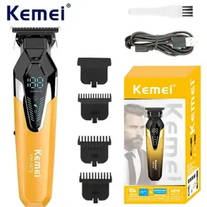 Electric Hair Trimmer with Digital Display, Cordless Hair Cutting, Cordless Clippers Set, 1 Box Rechargeable Hair Clipper & Accessories, Professional Hair Grooming Tool for Men, Cordless Trimmers Kit