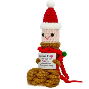 Emotional Support Plushies, Funny Positive Doll, Cute Crochet Doll,Gag Gifts for Men, Emotional Support Gift for Men Friends, Boyfriends, Husband Adult, Soft Stuffed Animal