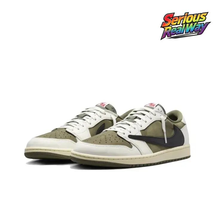 Low-Top Retro Board Sneakers Sail Medium Olive Black Suede Leather Blend Vintage Ivory Sole Red Tongue Accent Unisex 90s Skate Streetwear College Daily Urban Casual Lifestyle Walking Shoes