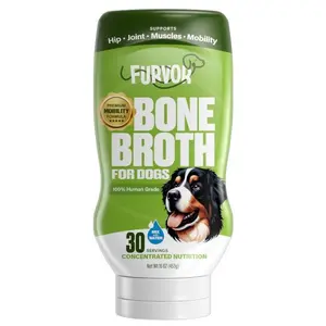 Beef Mobility Support Bone Broth for Dogs - Hip & Joint Support, Glucosamine, Amino Acids, Human Grade Ingredients, Mix with Water, Made in USA Pet Products Supplements