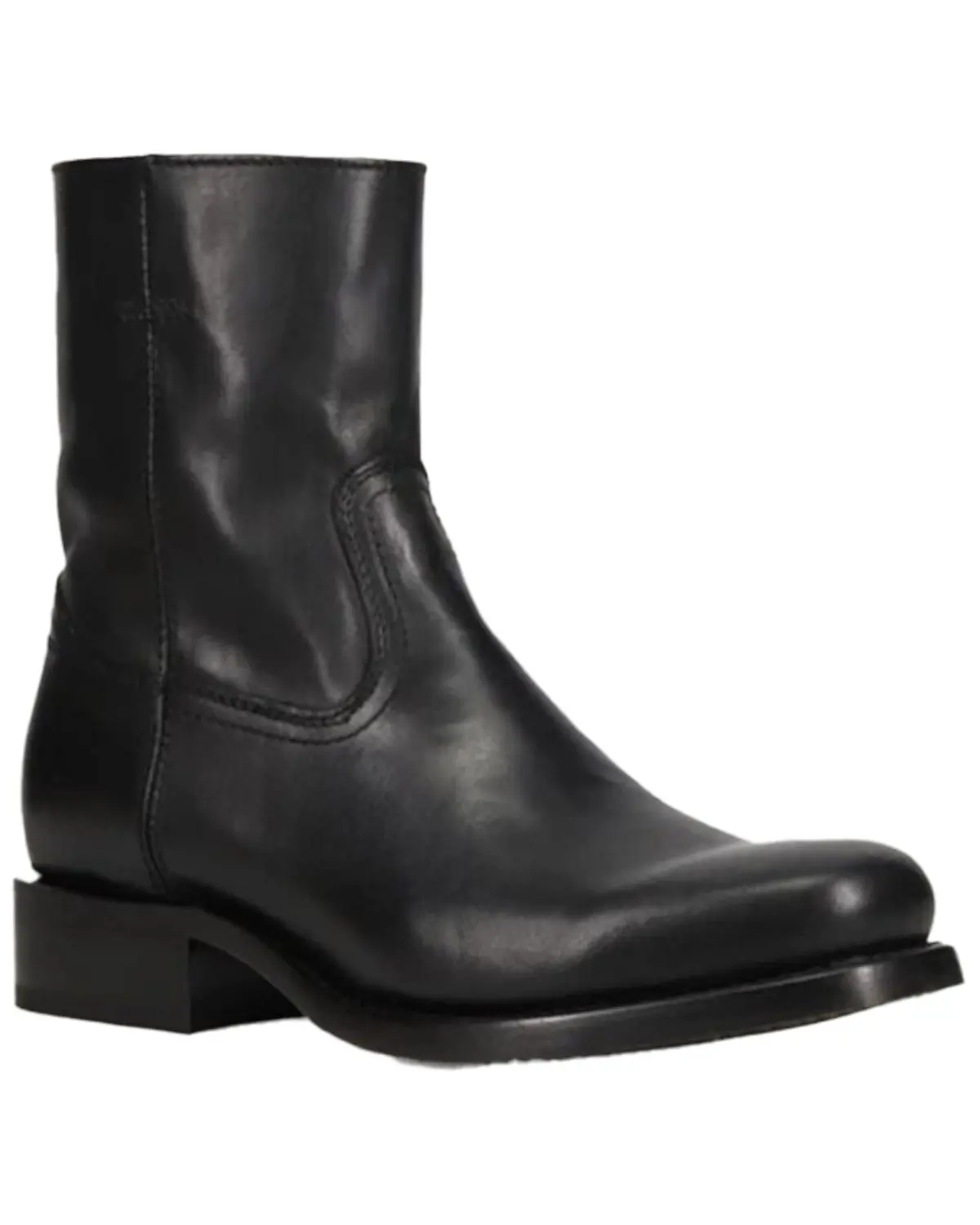 Frye Men's Men'S Campus Inside Zip Ankle Boot Round Toe - Fr41887-Blac