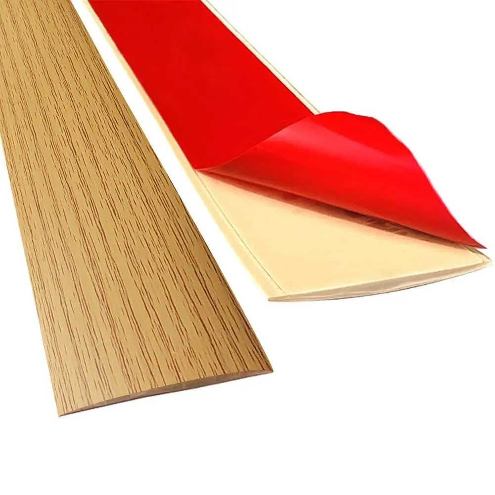 Floor Transition Strip 2"/3.3FT Threshold Strip Vinyl Floor Trim Brown