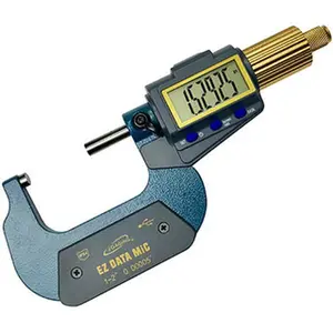iGaging 35-054-u02 Electronic Micrometer, High Resolution X-Large Display, Bluetooth Capable, 1-2"/25-50mm Range, 3V CR2032, ABC/INC Measurement, Anodized Aluminum Alloy Car Repair Diagnostic Tool