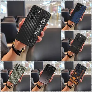 Anti-knock simple Phone Case For OPPO Reno12 Pro 5G China Durable Soft case Shockproof Phone Holder Plain color Dirt-resistant Back Cover Wristband masculine Kickstand Silicone