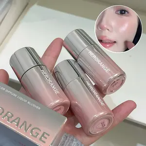 HERORANGE Liquid Blush Stick with sponge tip, suitable for lips and cheeks, waterproof and long-lasting, color correcting, suitable for all skin tones, with a brightening effect. A great birthday or Valentine's Day gift.