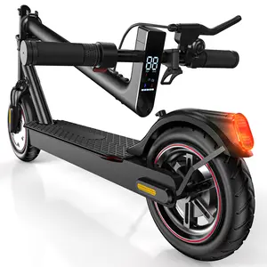 【summervibes】Long Range Commuter Electric Scooter, 22MPH/18MPH Max Speed, 21 Miles Long Range,10''/8.5'' Tires,  Folding Electric Scooter Adults with Head Lights