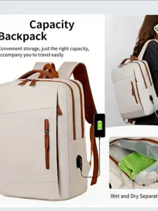 2026 New Multi-Functional Business Backpack, Large Capacity Simple Handbag, Laptop Bag for Men, Travel Shoulder Bag for Short Trips, Expandable Travel Backpack, Work Business Backpack