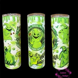 Oggie Boogie 20oz Glow in the Dark Tumbler - Perfect for Your Nighttime Drinks - Bottle, Drinkware