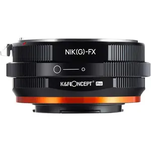 K&F Concept Lens Mount Adapter Compatible with Nikon G/F/AI/AIS/D/AF-S Mount Lens to Fujifilm Fuji X-Series X FX Mount Cameras with Matting Varnish Design for Fuji XT2 XT20 XE3 XT1 X-T2, Metal