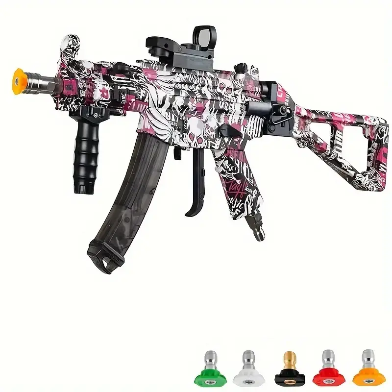 Pressure Washer Gun with 3/8" Quick Connect Plug, Swivel Gun Compatible with Foam Cannon, 5 Pressure Nozzle Tips, 1/4” Quick Connector Coupler