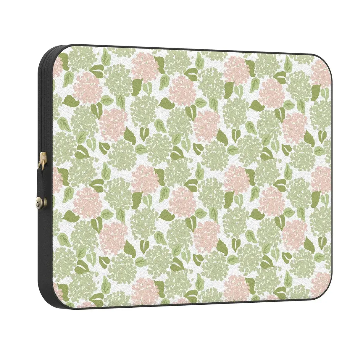 Casely PU Leather MacBook Laptop Sleeve Case - Easter Floral Dreamy Pastel Tones Hydrangea Haze Design, Magnetic Snap-Lock, Water Resistant, Drop-Proof, AeroShield™, for Everyday Use, Manufacturer Warrenty, Scratch-Free Cushioning