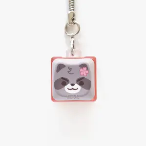 MAO Sakura-Kun Clicky Keychain Keyboard Fidget Cherry Blossom Raccoon Original Character