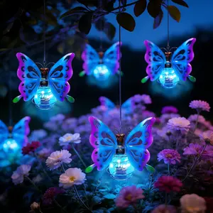 Solar Butterfly Light, Solar Garden Lamp, Hanging Butterfly Lights, Outdoor Solar Decorative Lights, Insect Decoration, Summer Decoration, Garden Glow Light