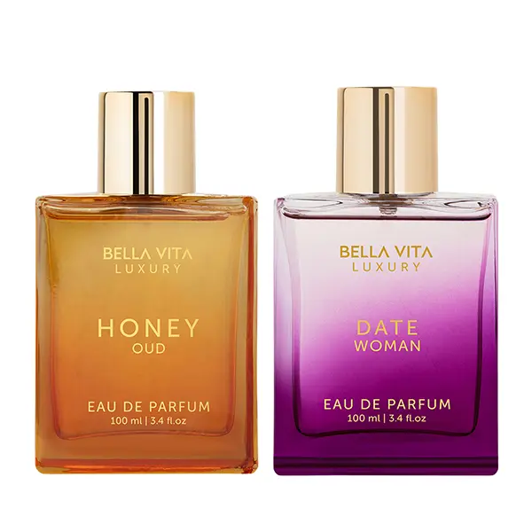 The Sweet Spot by BellaVita Luxury | 2x100ml Perfumes | Honey Oud & Date Woman | Perfume for Men & Women | Long Lasting Fragrance | EDP The Sweet Spot by BellaVita Luxury | 2x100ml Perfumes | Honey Oud & Date Woman | Perfume for Men & Women | Long Lasting Fragrance | EDP