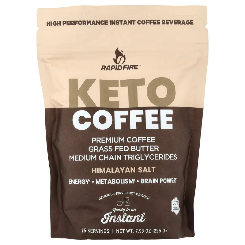 RAPIDFIRE Keto Coffee, 7.93 oz (225 g)