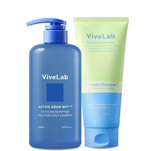 ViveLab Biotin Shampoo & Conditioner Set - Clarifying Scalp Cleansing Formula, 72-Hour Instant Shine Plumper Treatment for Shampoo-Conditioner Wash