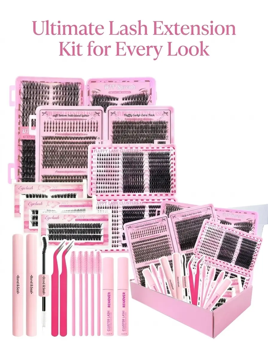 Trendy Must-Have Flora Lashes: Waterproof, Ultra-Dense & Flawless Voluminous Effect for Effortless DIY Glam, Synthetic Hair, Wispy Volume, Bundle, Valentine’s Day, Makeup Creators