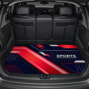 Car Trunk Mat with Sporty Design, Essential Travel Accessory, Fits Most Car Models, Elegant Interior Decor, Keeps Trunk Clean and Dry