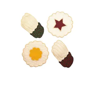 Piecework Holiday Cookies Cocktail Napkins