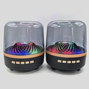 Bluetooth Soundbar With Breathing Lamp Subwoofer Hi-Fi Stereo Sound For Gaming Room Home audio deals Theater Decoration Portable RGB Bluetooth Speaker rechargeable wireless speaker affordable speaker bathroom speaker