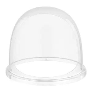 fathersdaygift VEVOR Cotton Candy Machine Cover, Transparent Acrylic Dome Bubble Shield, Cotton Candy Machine Bubble Shield Compatible with 15inch Cottons Candies Machines Bowl for Party, Shops, Bottom Groove Design