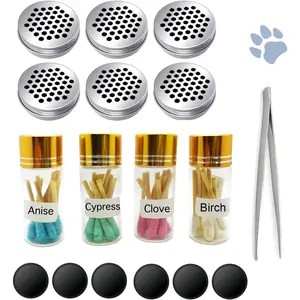 Dog Scent Work Tins Training Kit Nose Work Containers Magnetic Dots Aluminum Cans for Dog Smell Training (6 tins+4 Scent Work kit)