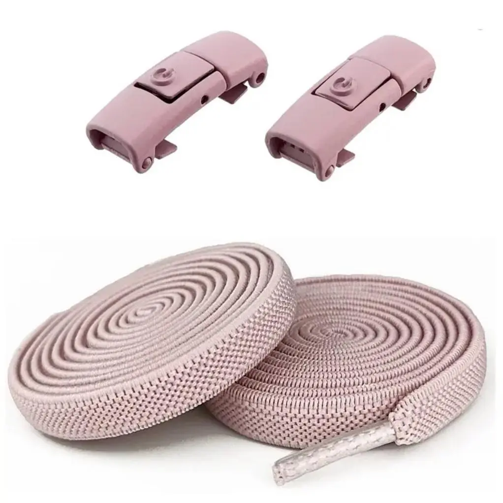 Adjustable No-Tie Elastic Footwear Shoelaces Set with Metal Lock Tips - 39.37in Length, for Sneakers, Men & Women, Sports Use, Lightweight, 39.37 Inches, Casual, Unisex Wear, Universal Fit, Comfortable, Daily Use