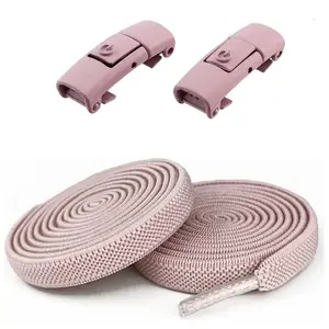 Adjustable Elastic No-Tie Shoelaces Set, 39.37" Length, Comfortable for Men & Women with Metal Lock Tips outdoorfun