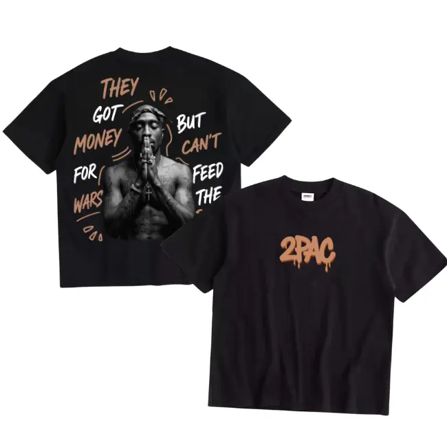 2Pac Rapper They Got Money For Wars But Can't Feed The Poor Shirt – Classic Rapper Graphic Sweatshirt Featuring Tupac Shakur – Hip Hop Culture Fashion