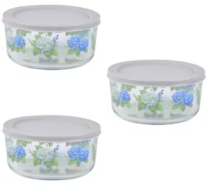 Temp-tations Borosilicate Glass Bowls with Lids Temp-tations Borosilicate Glass Bowls with Lids