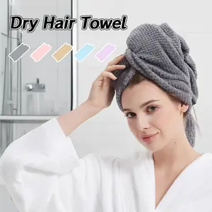 1 PC Soft Microfiber Hair Towel, Hair Drying Towel for Women, Super Absorbent & Quick-Dry, Lint-Free & Durable, Suitable for All Hair Types, Dries Hair Fast While Protecting Strands, Large-Size Design, Makes a Gift for Women